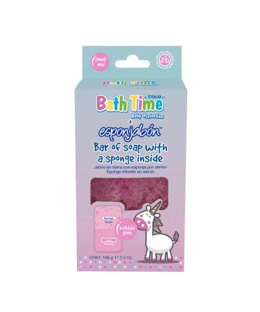 T.Taio Sponge + Strawberry Soap Chewing Gum - Delicate Children's Care - Moisturising Effect - All Skin Types - 100g - Unisex Child