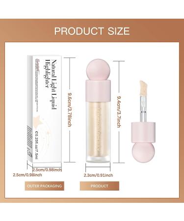 Surligneur liquide cr me scintillante hydratante et claircissante pour visage et corps (#03 ou rose) #03 ROSE GOLD 1 ml (Lot de 1) - Buy Online on GoSupps.com