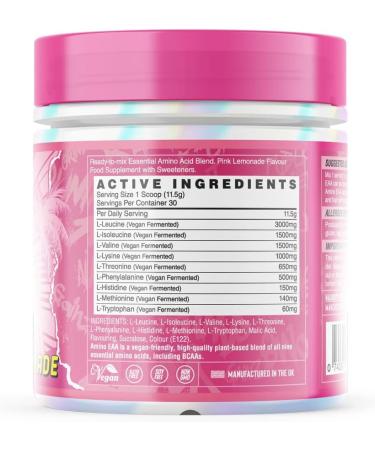 Naughty Boy Summer Vibes Essential Amino Acids - 345g/30 Servings (Pink Lemonade) - Buy Online on GoSupps.com