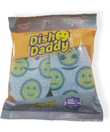 2 Scour Daddy Replacement Heads for Dish Daddy Scrub Daddy Refills for Dish Wand Scratch-Free Smiling Scrubbers Scouring Pads for Kitchen Bathroom Home Office Indoor or Outdoor Cleaning - Buy Online on GoSupps.com