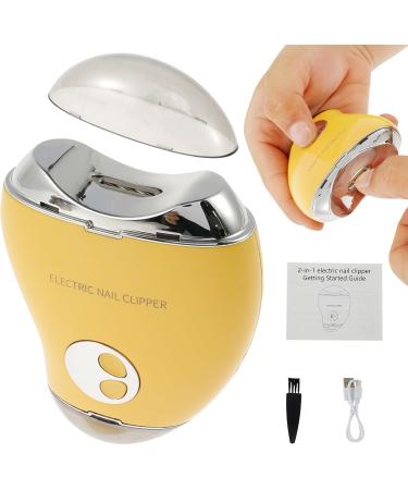 Electric Nail Clipper 3 Speeds Levels Electric Nail Trimmer with Nail Clip Storage Rechargeable Automatic Nail Clipper Portable Electric Fingernail Cutter Safety Fingernail Trimmer for Adult K(orange) - Buy Online on GoSupps.com