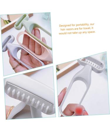 Angoily 2-in-1 Armpit Knife & Face Epilator Razor for Women - Body Hair Removal Tool & Eyebrow Shaper - Gray 13x5cm - Buy Online on GoSupps.com