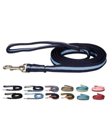 netproshop Leash and Lead Rope Soft Softlunge with Carabiner (2 Meters) Color Selection Color:Blue/Light Blue