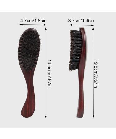 Premium Boar Bristle Beard Brush Natural Wooden Handle for Ultimate Beard & Hair Care | Elegant Styling Tool with Hard Bristles - Buy Online on GoSupps.com
