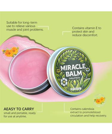 Wenrny Organic Miracle Balm for Hands Feet Legs Arms Back and Body Relaxed Comfortable Miracle Balm for Soothing Repair and Moisturizing Skin Soothing Joint Cream for Women Men 2 Pack 1 Oz - Buy Online on GoSupps.com