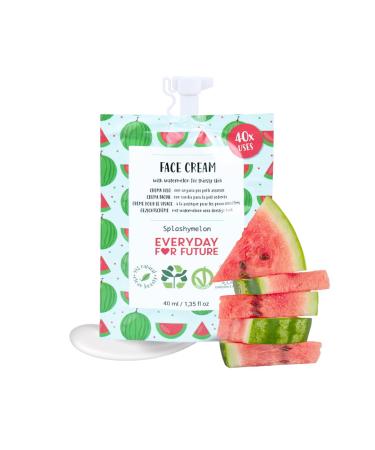 Watermelon Face Cream | Hydrating Face Cream | Vegan & Cruelty Free Face Cream | 98% Natural Face Cream with Watermelon | 1.35 fl oz Splashymelon Cream