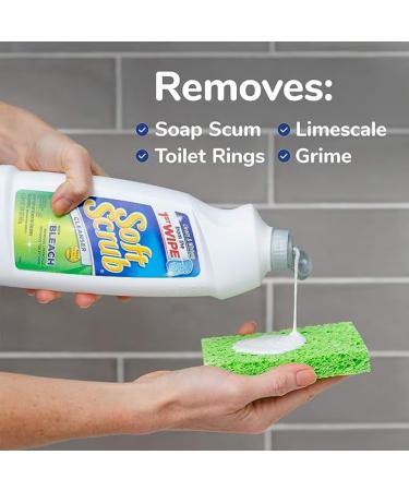 Buy 3pk Soft Scrub All Purpose Cleaner with Bleach - 36 Fl Oz Each + Bonus Emery Sponge Wipe - International Shipping Available - Buy Online on GoSupps.com