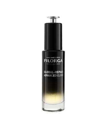 Filorga Global-Repair Advanced Elixir Anti-Aging Face Treatment Repairs the Skin Barrier with a Rejuvenating Formula of Ceramides Precious Oils & Rose Extract to Reduce Wrinkles 1.01 fl oz