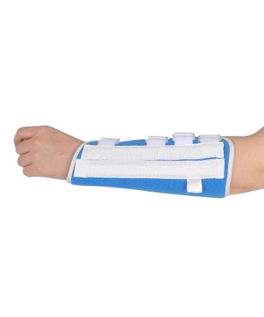 Adjustable Wrist Support Brace for Carpal Tunnel - Forearm Immobilizer Splint for Sports Injuries Tendonitis Fractures - Unisex Large Blue - Buy Online on GoSupps.com