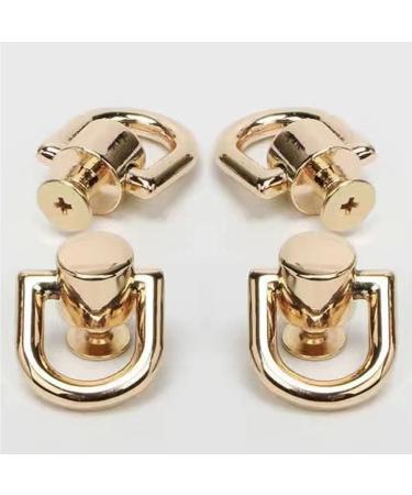 D Rings for Purse  4 PCS Metal D Ring and Stud Screw  360 Degree Rotatable D Rings for Purse  Bag Hardware  Dog Buckles  Purse  DIY Handcraft- Gold Color - Buy Online on GoSupps.com