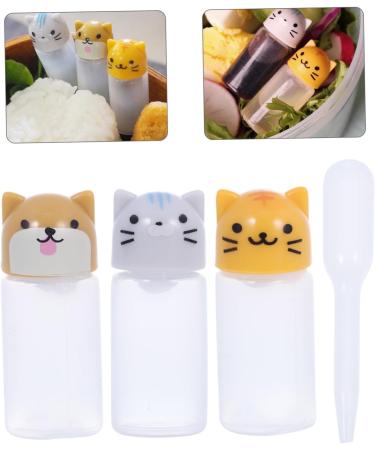 Zerodeko 1 Set Sauce Bottle Stuffed Animal Condiment Squeeze Bottle Small Bottles Travel Lip Gloss Insulation 1.5X1.5X3.5CM Assorted Color - Buy Online on GoSupps.com