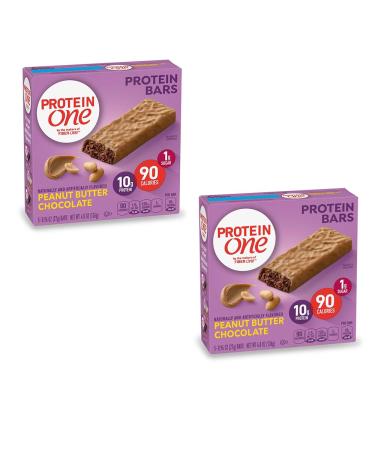 PROTEIN ONE 90 Calorie Protein Bar, Peanut Butter Chocolate, 4.8 oz(us) (Pack of 2)