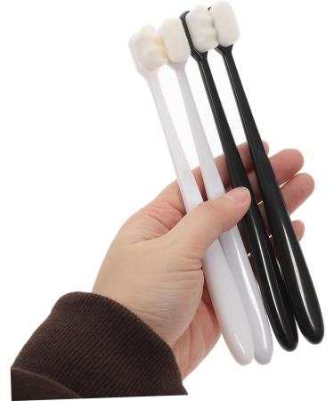 Frcolor 4-Pack Super Soft Toothbrushes - Gentle Bristles for Sensitive Gums | Travel-Friendly Peppermint Candy Design - Buy Online on GoSupps.com