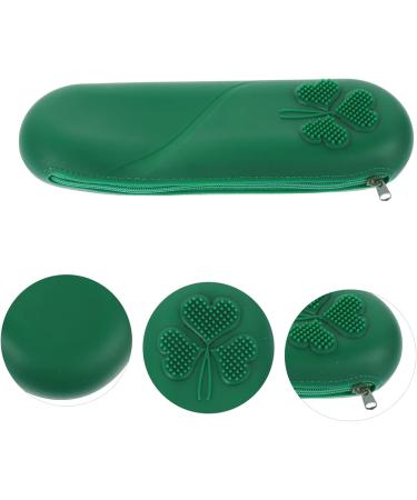 FRCOLOR 3-Piece Silicone Make Up Brush Tool Kit for Travel Make Up Silica Gel Green 22.5X8.5CM - Buy Online on GoSupps.com