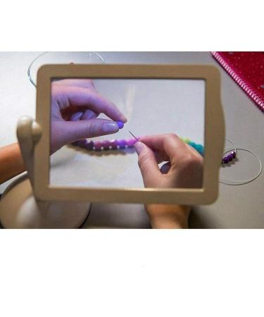 Professional with LED Lights Handsfree Magnifier 3X Magnification Lens Ideal for Reading Books Jewlery Coins Craft/s White Full of Stars - Buy Online on GoSupps.com