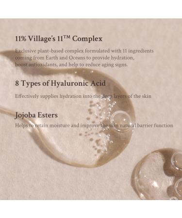 VILLAGE 11 FACTORY Hydro Boost Serum | Hyaluronic Acid & Jojoba Esters for Ultimate Hydration (1.69 fl oz/50ml) - Shop Now Worldwide - Buy Online on GoSupps.com