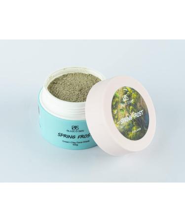 Blaze O Skin Spring Frost Green Clay Mask 40g - Detoxifying Face Mask for Excess Sebum Impurities & Dead Skin Exfoliation - Nourish & Revitalize with Montmorillonite - Buy Online on GoSupps.com