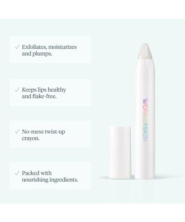 Wonderskin 3-in-1 Lip Scrub for Soft, Flake-Free Lips - Exfoliator, Moisturizer, Lip Balm 0.10 oz - Buy Online on GoSupps.com