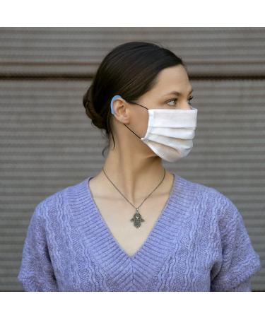 4 Pairs Silicone Masking Hooks | Ear Protection Earring Side Handles & Slide-Resistant Ear Loops | Comfortable Throat Protector for Masks - Buy Online on GoSupps.com