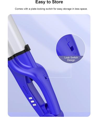 XIXIAN Electric curler Hair Curling Iron Wand 28mm Ceramic Hair Waver Egg Roll Hair Curler Hair Crimper Temperature Adjustable Deep Beachy Waves Hair Styling Tool Us Plug Red - Buy Online on GoSupps.com