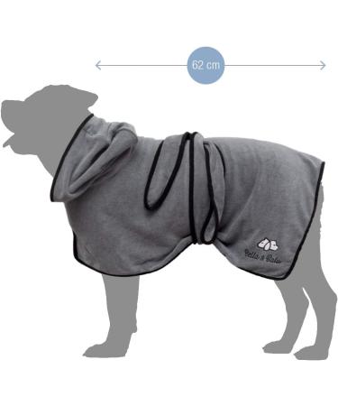 Bella & Balu Microfiber Dog Bathrobe | PFOTENCH Subble for Drying After Swimming | L Gray - International Shipping Available - Buy Online on GoSupps.com