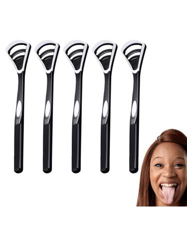 Okuyan tongue brush 5 pieces of tongue cleaning brush easy to use tongue cleaner with ergonomic design for oral hygiene and fresh breath