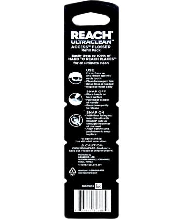 Listerine Ultraclean Access Flosser Starter Kit de d marrage + 3 recharges la menthe (28 ct) - Buy Online on GoSupps.com