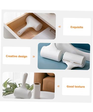 Kisangel Roller Brush Lint Remover - Travel Hair Removal Device for Couch & Clothes | Effective Debris & Pet Hair Scraper | 11.5x6CM White - Buy Online on GoSupps.com