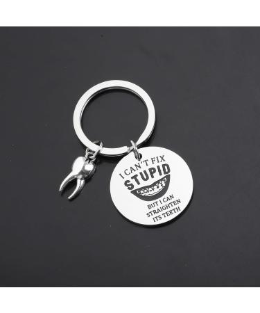 Funny Orthodontist Keychain - Perfect Dentist Appreciation & Farewell Gift - Buy Online on GoSupps.com