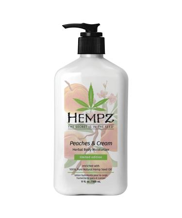 Hempz Peaches & Cream Herbal Body Moisturizer 17 ounces
