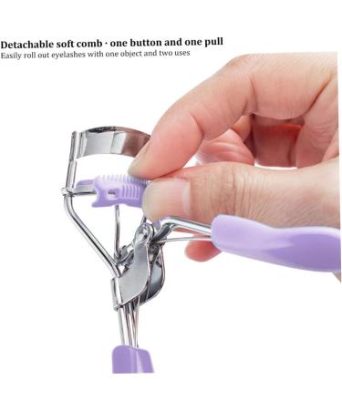 Professional Eyelash Curler with Built-in Comb - Fits All Eye Shapes - Purple Eyelashes Accessories for Perfect Lashes - Buy Online on GoSupps.com