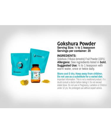 Buy DR WAKDE Gokshura Powder (Tribulus Terrestris) - 100g | Pure Raw Vegan & Premium Quality | Natural Aroma & Freshness | Ideal for Health & Wellness - Buy Online on GoSupps.com