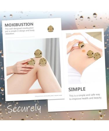 Buy Lurrose Magnetic Bracket Smoke-Free Moxa Box Burner Holder Set | Moxibustion Pot for Pain Relief | Home Treatment Tool - 5.5x5.5 cm - Sorted Colors - Buy Online on GoSupps.com