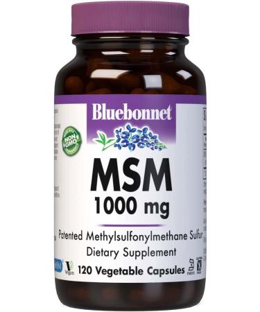 Bluebonnet Nutrition MSM 1000 mg - 120 Vcaps | Premium Joint Support Supplement - Buy Online on GoSupps.com