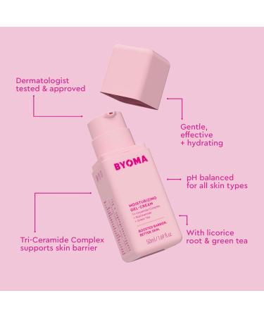 BYOMA Moisturizing Gel Cream 50ml - Hydrating Face Moisturizer - Buy Online on GoSupps.com