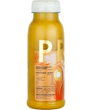 PRESS Healthfoods Mango Passion Fruit Chia Juice 250ml - Raw Cold Pressed Juice with Chia Seeds and Banana - Buy Online on GoSupps.com