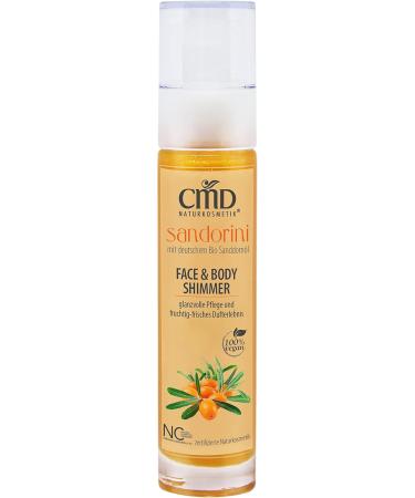 CMD Natural Cosmetics Sandorini Face & Body Shimmer 50 ml - Buy Organic Shimmering Lotion for Radiant Skin Worldwide - Buy Online on GoSupps.com