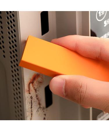 Meideli Stainless Steel Decontamination Artifact Eraser 3Pcs Limescale Rust Glass Cleaning Eraser Magic Eraser Stainless Steel Stain Remover Rubber Cleaning Eraser for Kitchen & Bedroom Orange - Buy Online on GoSupps.com