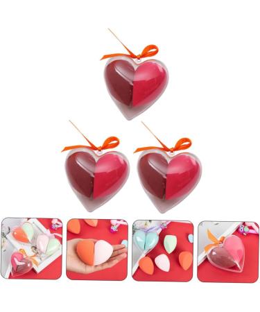 DOITOOL 3 Boxes Heart-shaped Makeup Sponge Beauty Sponges Face Powder Sponge Powder Puff Applicator Makeup Powder Puffs Blending Sponge Tool Travel So Soft Cream Hydrophilic Polyurethane 9x6cm As Shown - Buy Online on GoSupps.com