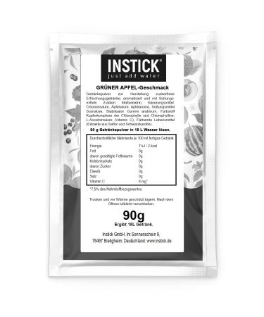 Intick Sugar-Free Instant Green Apple Drink | Vegan Low-Calorie 18L Pack | Refreshing Flavored Drink Powder with Vitamin C - Buy Online on GoSupps.com