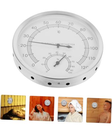 Veemoon Dual Sauna Moisture Thermometer & Wall Clock - High Precision Stainless Steel Digital Thermometer (2 Pack) - Ideal for Indoor & Outdoor Use - Buy Online on GoSupps.com