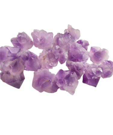 Natural Crystal Rough 100g Natural Raw Stone Crystal Amethyst Irregular Rock Purple for Specimen Collection Garden Decor 1-2cm Purple