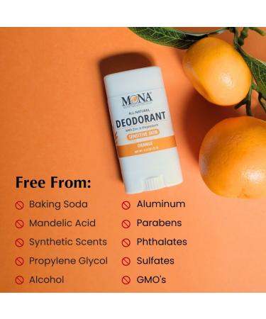 MONA All Natural MINI DEORORANT For Women & Men | Vegan & Safe for Sensitive Skin | Aluminum & Baking Soda free Deodorant with All Natural Fragrance | (Travel 4-Pack VAR-1 (0.53 Oz each)) - Buy Online on GoSupps.com