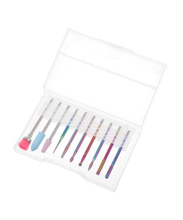 POPETPOP 1 Set nail polisher Manicure Grinding head nail polishing drills cuticle remover bits Nails Care Tool nail art tool Nail Drill Accessories diamond Alloy tungsten steel disassembler