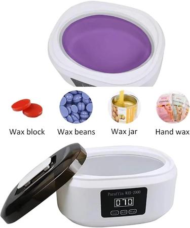Bain de cire de paraffine pour les mains et les pieds - 200 W - Hydrate en profondeur et soulagement de l'arthrite - Avec affichage de la temp rature contr le de 2 vitesses - Grande capacit de 3 4 l Blanc - Buy Online on GoSupps.com