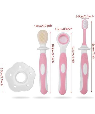 Baby Soft Hair Milk Tooth Training Toothbrush Tongue Massager Milk Toothbrush Cover 3pcs Baby Toothbrush Baby Tongue Cleaner Oral Care Set Dental Care for 0-36 Month Baby Bpa Free Blue - Buy Online on GoSupps.com