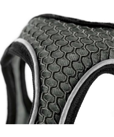HUNTER HILO Comfort Harness for Small Dogs - Mesh & Reflective - Anthracite XS | International Shipping - Buy Online on GoSupps.com