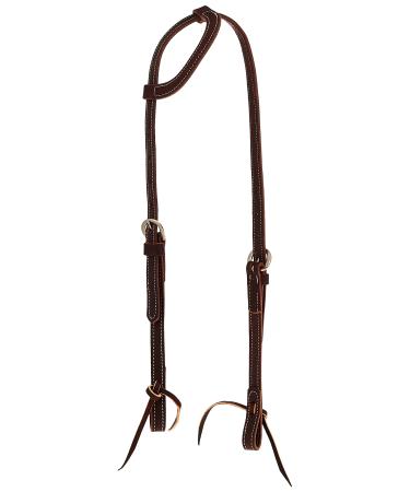 Weaver Leather Latigo Leather Flat Sliding Ear Headstall Burgundy ,One Size - Buy Online on GoSupps.com