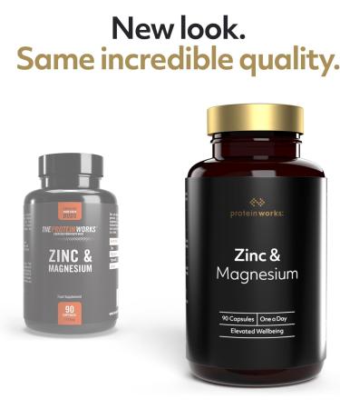 Protein Works - Zinc & Magnesium Supplement Tablets |Added Vitamin B6 | Combats Tiredness & Fatigue | Sports Recovery & Aids Sleep | 90 Tablets - Buy Online on GoSupps.com