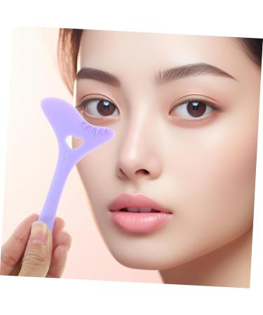 BIUDECO Eyeliner Stamp Eyeshadow Applicators Reusable Silicone Eyelash Stencils Makeup Tools Face Auxiliary 12.00X6.00X0.50CM Purple - Buy Online on GoSupps.com